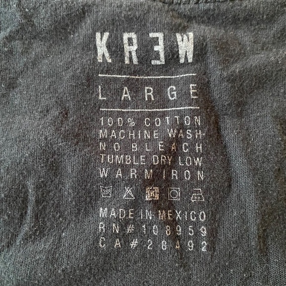 VTG KR3EW Mens Black Tank Top Sleeveless - Picture 8 of 8